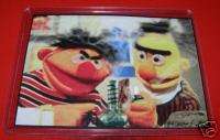 Stoned Bert and Ernie Smoking Pot Weed Bong Ganja Marijauna Funny 