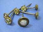   Antique Victorian Edwardian Iron Cross Picture Nails Tacks Wm. & Mary
