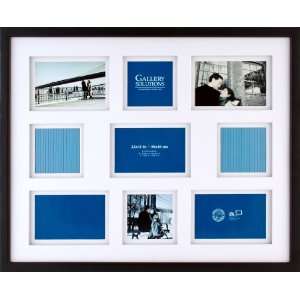  Gallery Solutions Black Airfloat Collage Frame with 9 