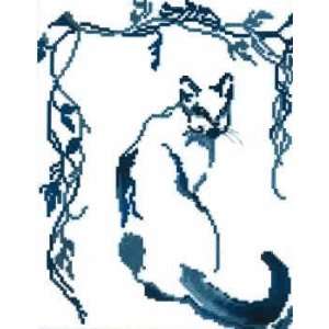  Arbor Cat (cross stitch) Arts, Crafts & Sewing