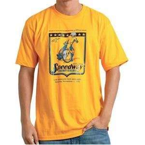  Alpinestars Speedway T Shirt   Large/Gold Automotive