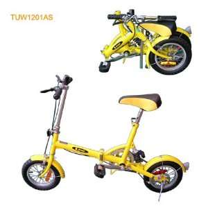 12 Brand New Zport Folding Bike   Yellow  Sports 