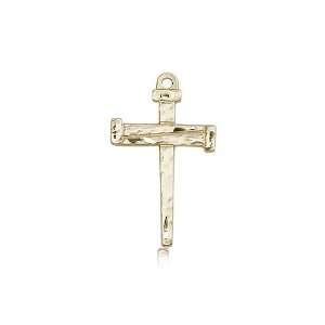  14kt Gold Nail Cross Medal Jewelry