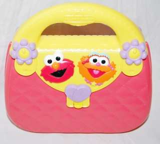   Sesame Street Plastic Childrens Purse/Handbag w Elmo & Zoe  