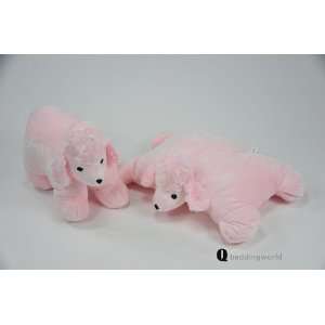 Childrens Pet Pillow (Pink Dog) 2 Pcs 