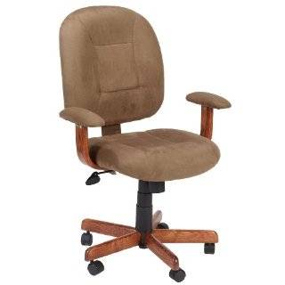 Boss Microfiber Mid Back Ergonomic Task Chair, Cappuccino