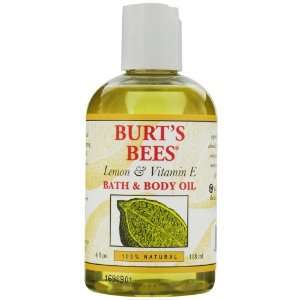  Burts Bees Bath and Body Oil Lemon and Vitamin E    4 fl 
