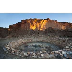  Panoramic Wall Decals   Chaco Canyon Small Kiva At Sunrise 
