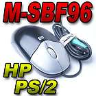 HP Silver and Black PS/2 Optical 3 Button Scroll Wheel Mouse 5188 2466 