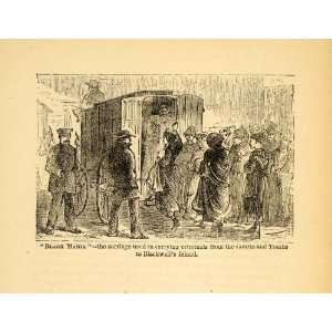  1872 Black Maria Tombs Carriage New York City Prisoners 