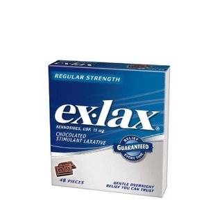  EX LAX CHOCOLATE LAXATIVE 24Tablets Health & Personal 