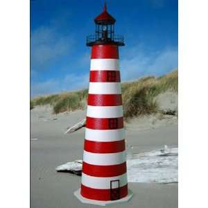    4 Foot West Quoddy E Line Stucco Lighthouse 