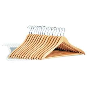   It All 15 Pack Natural Dress Hanger with Wood Bar 4155