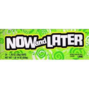 Now and Later Lime 24ct Box Grocery & Gourmet Food