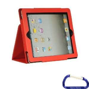  Gizmo Dorks Leather Binder Case Stand with Sleep Mode Function (Red 