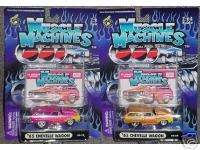 MUSCLE MACHINES 65 CHEVELLE WAGON PINK/FLAMES 02 70  