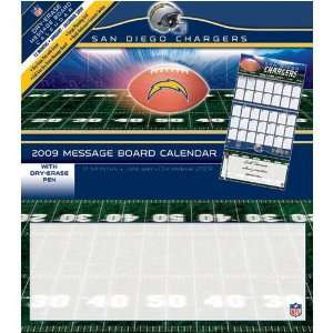 San Diego Chargers NFL 12 Month Message Board Calendar  