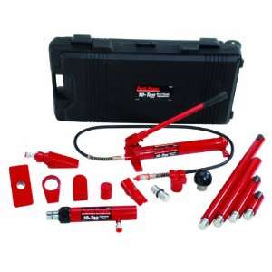   B65115 Black/Red Hydraulic Body Repair 19 Piece Kit   10 Ton Capacity
