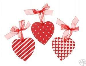 Valentine Wedding Favors   Wood Hearts x3 ~ Really Cute  