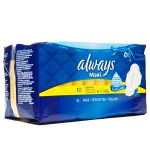  Always  Regular Maxi Pads with Flexi wings (10 packs 