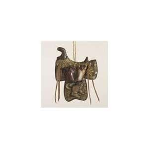 Club Pack of 12 Wild West Saddle with Horse Heads Christmas Orna 
