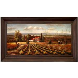   PA89724 69594 Valley View IV Framed Oil Painting
