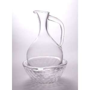   Crystal Frosted Arctic Ice Wine Decanter Carafe 32oz 