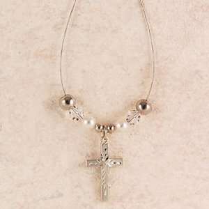    18 Wire Cross Pendant with Crystal Swarovski Stones Jewelry
