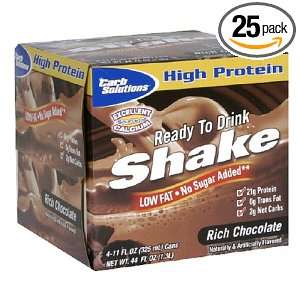  Carb Solutions Shake, Rich Chocolate, 4 Cans Health 