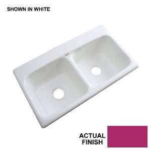  Dekor Double Basin Acrylic Undermount Kitchen Sink 64067UM 