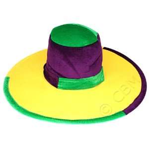  Purple, Green, and Yellow Hat with Wire 