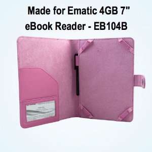  Ematic 4GB EB104B 7 eReader Case / Cover   Pink  SRX 