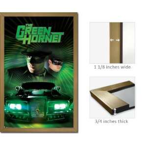 Gold Framed The Green Hornet Poster Movie Car Fr 6685  