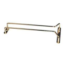 Wire Glass Hanger Holder Rack Brass Plated 24 inch 811642001689  