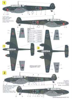 Techmod Decals 1/48 MESSERSCHMITT Bf 110C  