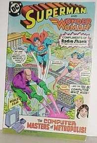 SUPERMAN WONDER WOMAN RADIO SHACK DC COMICS LOT/12  