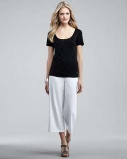 Elastic Crepe Pants  