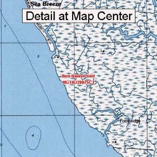 USGS Topographic Quadrangle Map   Ben Davis Point, New Jersey (Folded 