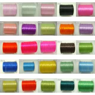 25colors 13M Charm Elastic Stretchy Cords Jewelry Crystal Beading 