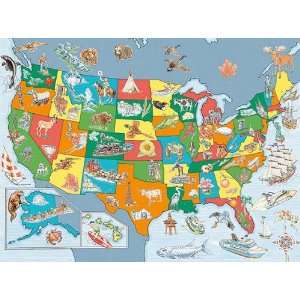   Ravensburger Discover and Learn United States Map Puzzle Toys & Games