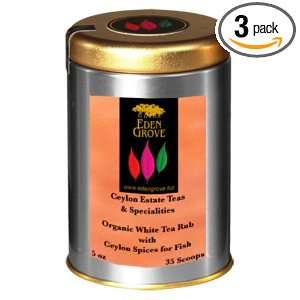 Eden Grove White Tea Spices For Fish, 5 Ounce Tins (Pack of 3)  