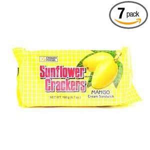 Packs Sunflower Crackers (Mango Cream) Grocery & Gourmet Food