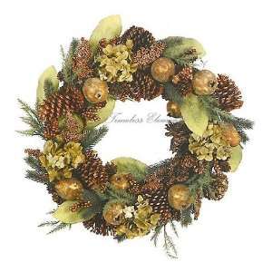 Fruit, Berry, Pine Wreath, Artificial, Silk Plant, 2pcs  