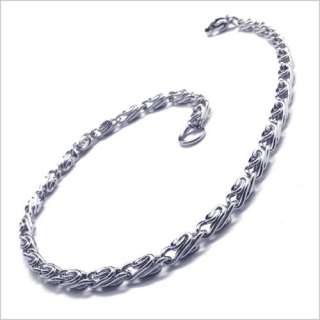 Fashion Stainless Steel Swirl Chain Bracelet Bangle BL099  