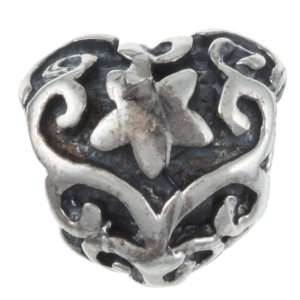    Signature Moments Sterling Silver Stellar Heart Bead Jewelry