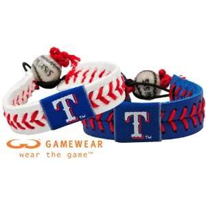  Texas Rangers Classic Baseball Bracelet & Texas Rangers Team Color 