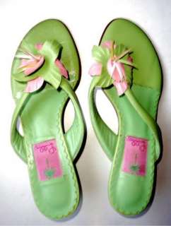   HOT LISTING LILLY PULITZER Green SANDALS Womens Shoes Size 8  