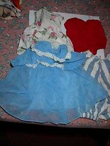 Vintage 1950s Dresses & Clothes for 16 Doll Lot of 5 items  