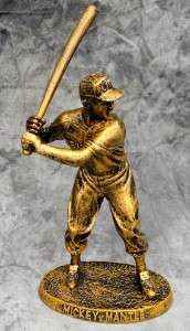 Mickey Mantle Bronze look Figurine New York Yankee Collectable WOW 