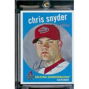 2008 Topps Heritage # 221 Chris Snyder / Arizona Diamondbacks / MLB 